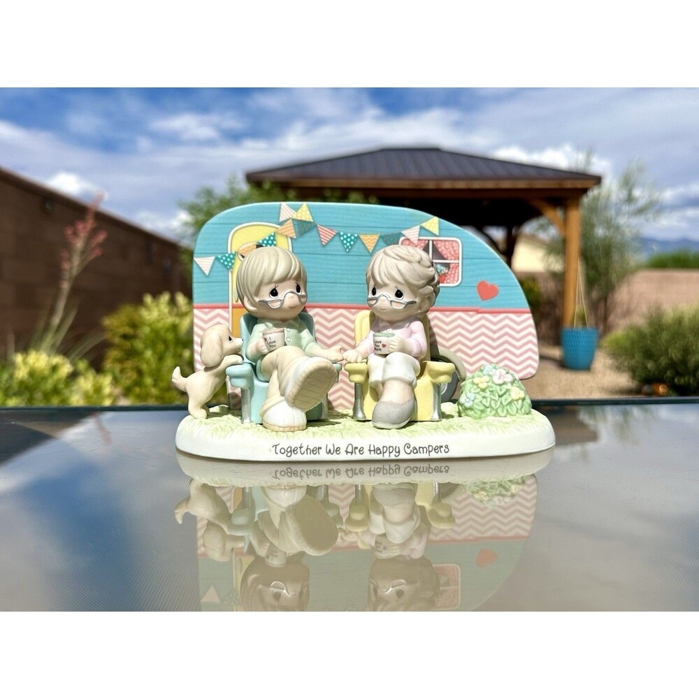 Precious Moments Together We’re Happy Campers Porcelain Camping Figurine 2877 A